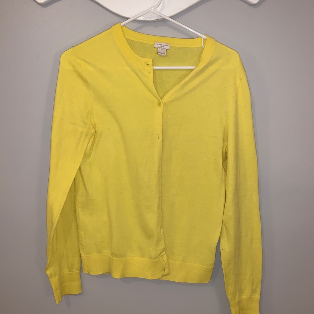 J.Crew “The Caryn Cardigan” in yellow
